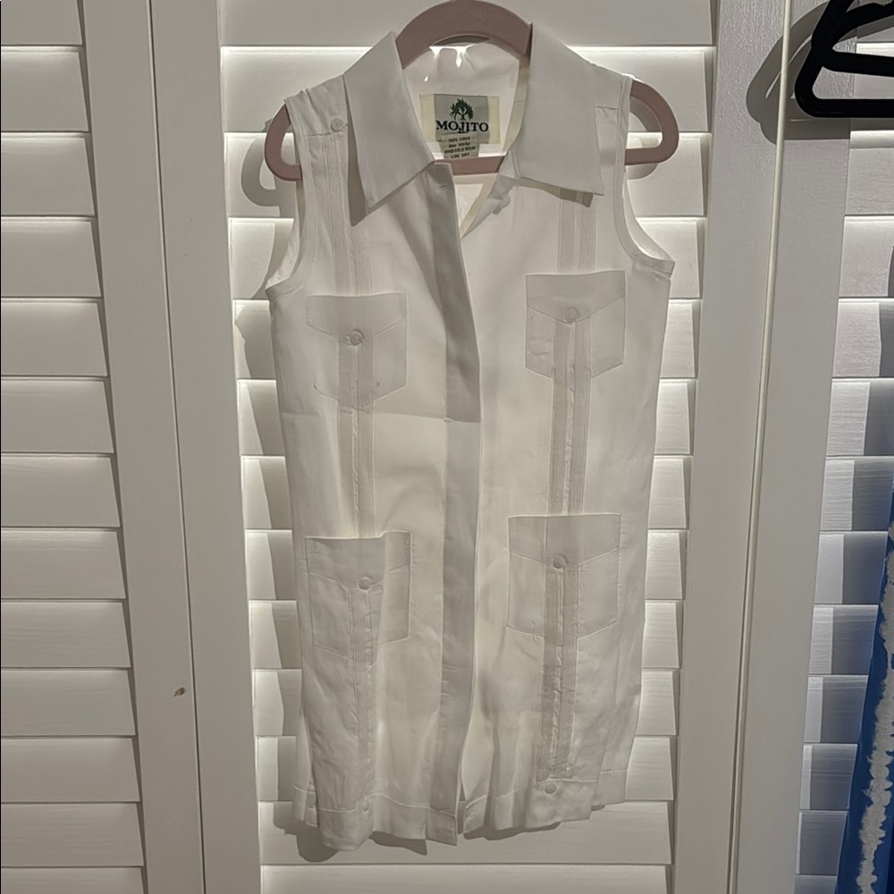 Mojito White Sleeveless Dress